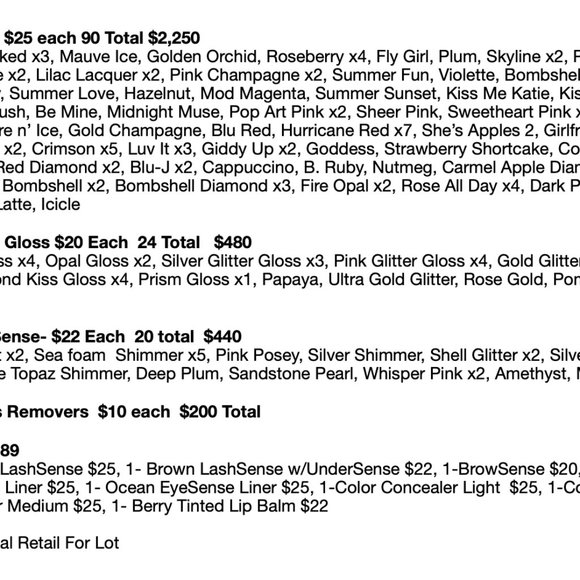 SeneGence, LipSense, Gloss Makeup ShadowSense Lot - Picture 9 of 9